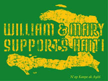 William & Mary Supports Haiti logo